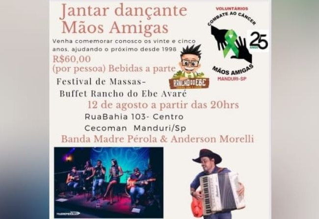 Jantar Dançante Mãos Amigas